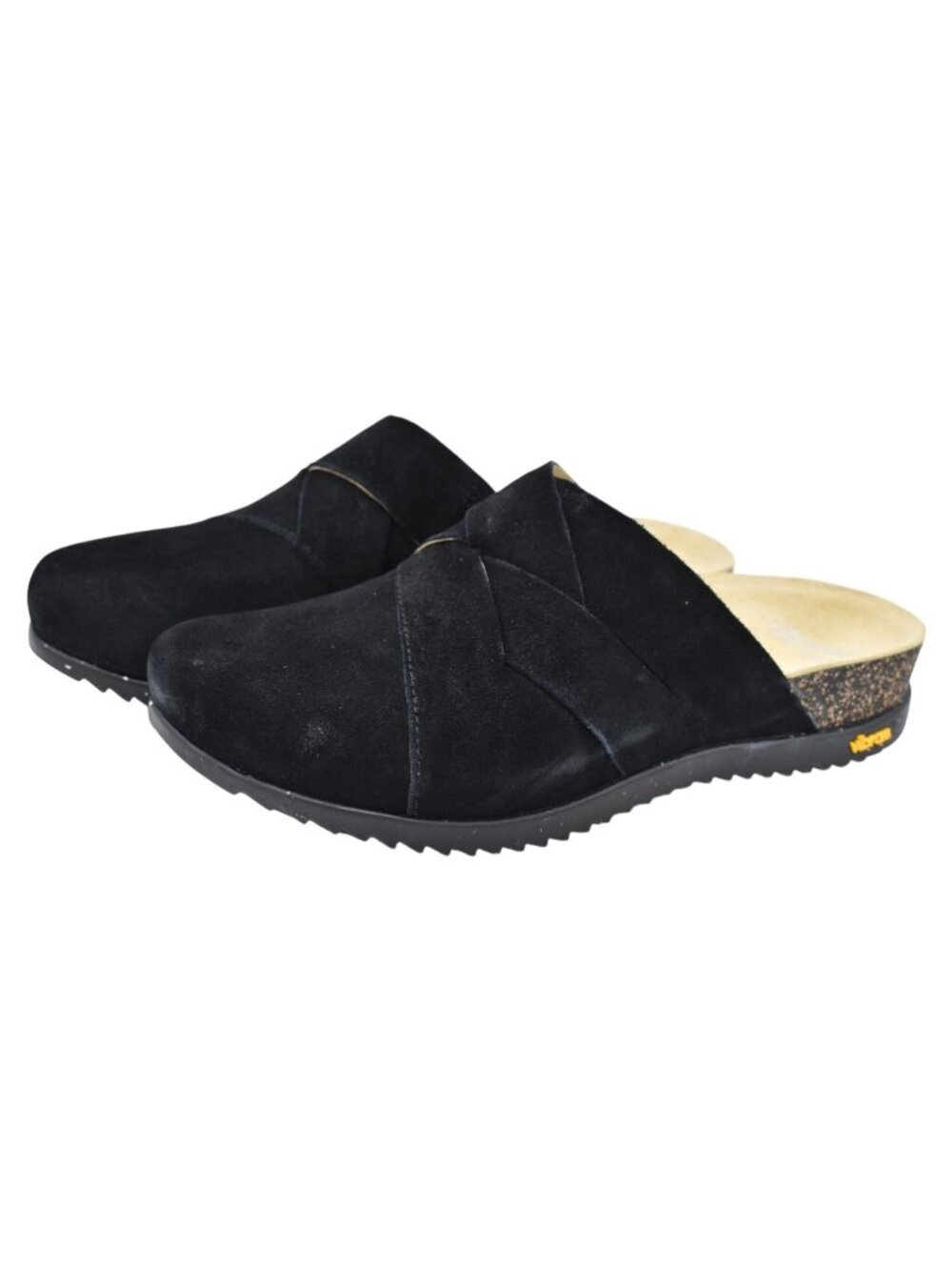 Dansko Womens Size EU 38 Daniella Black Suede Slip On‎ Clogs Mules Shoes
